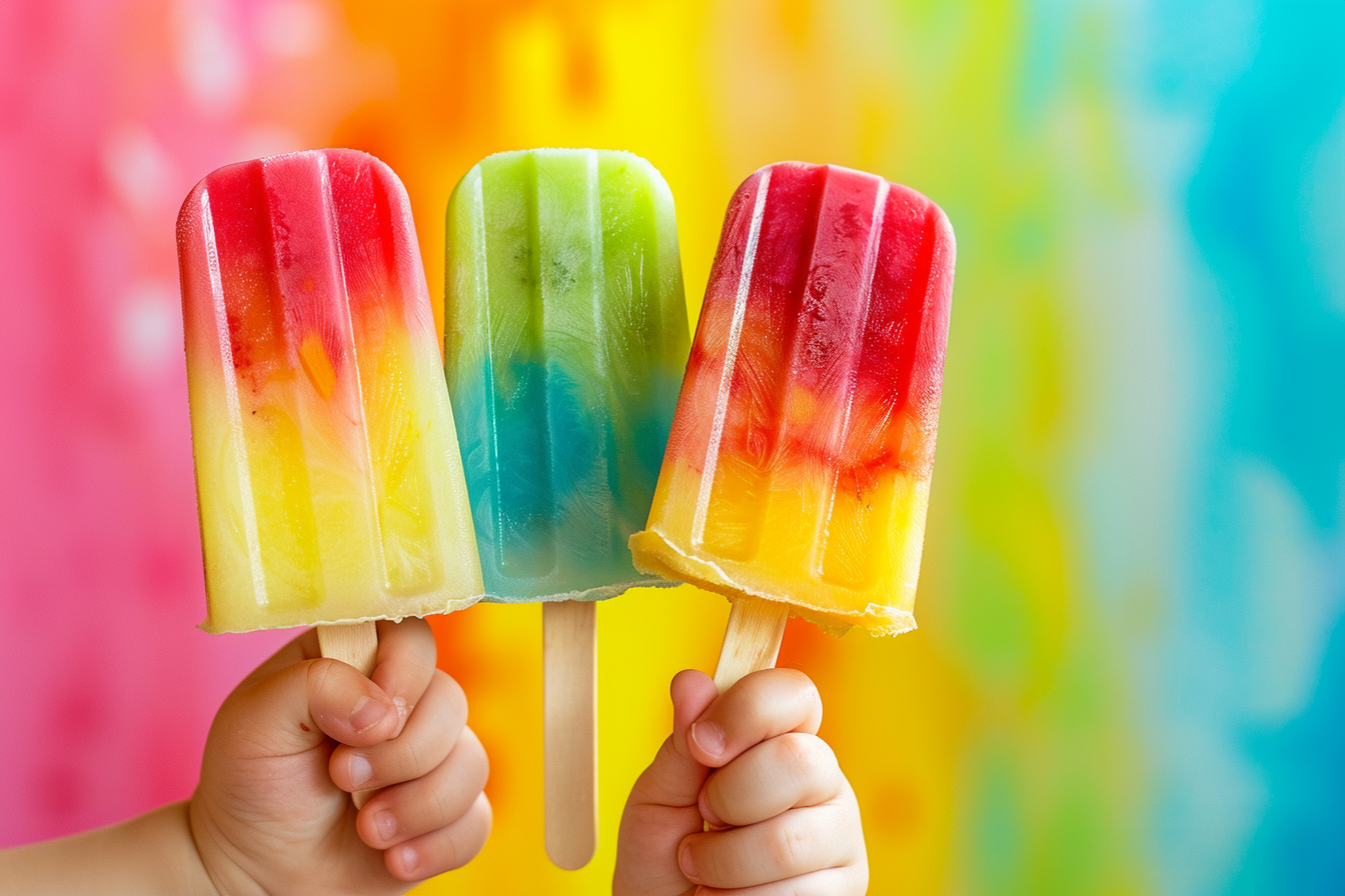 cocomelon rainbow popsicles