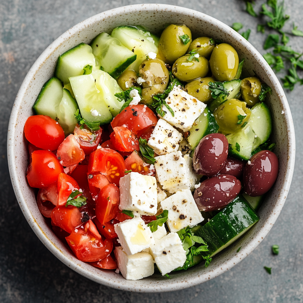 Greek salad calorie comparison