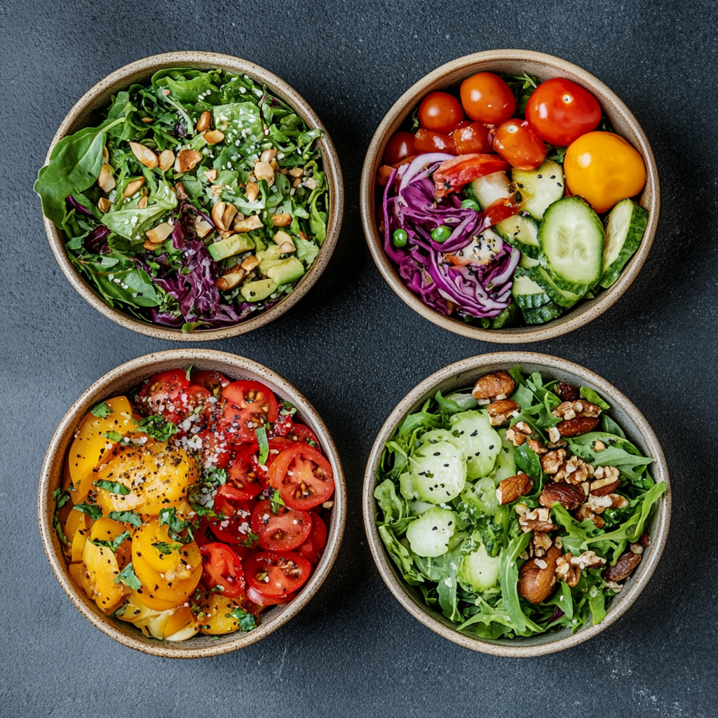 Salad bowl calorie differences