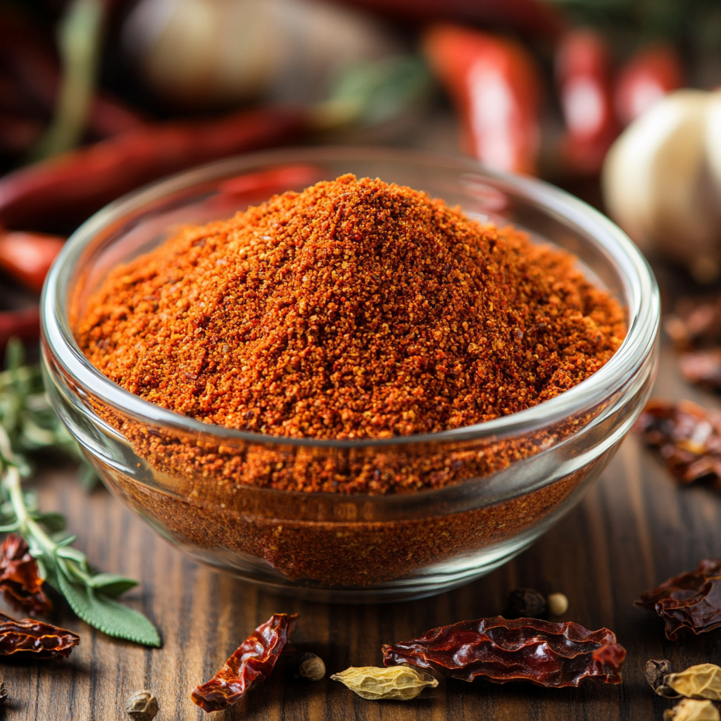 paprika sweet paprika in rustic kitchen