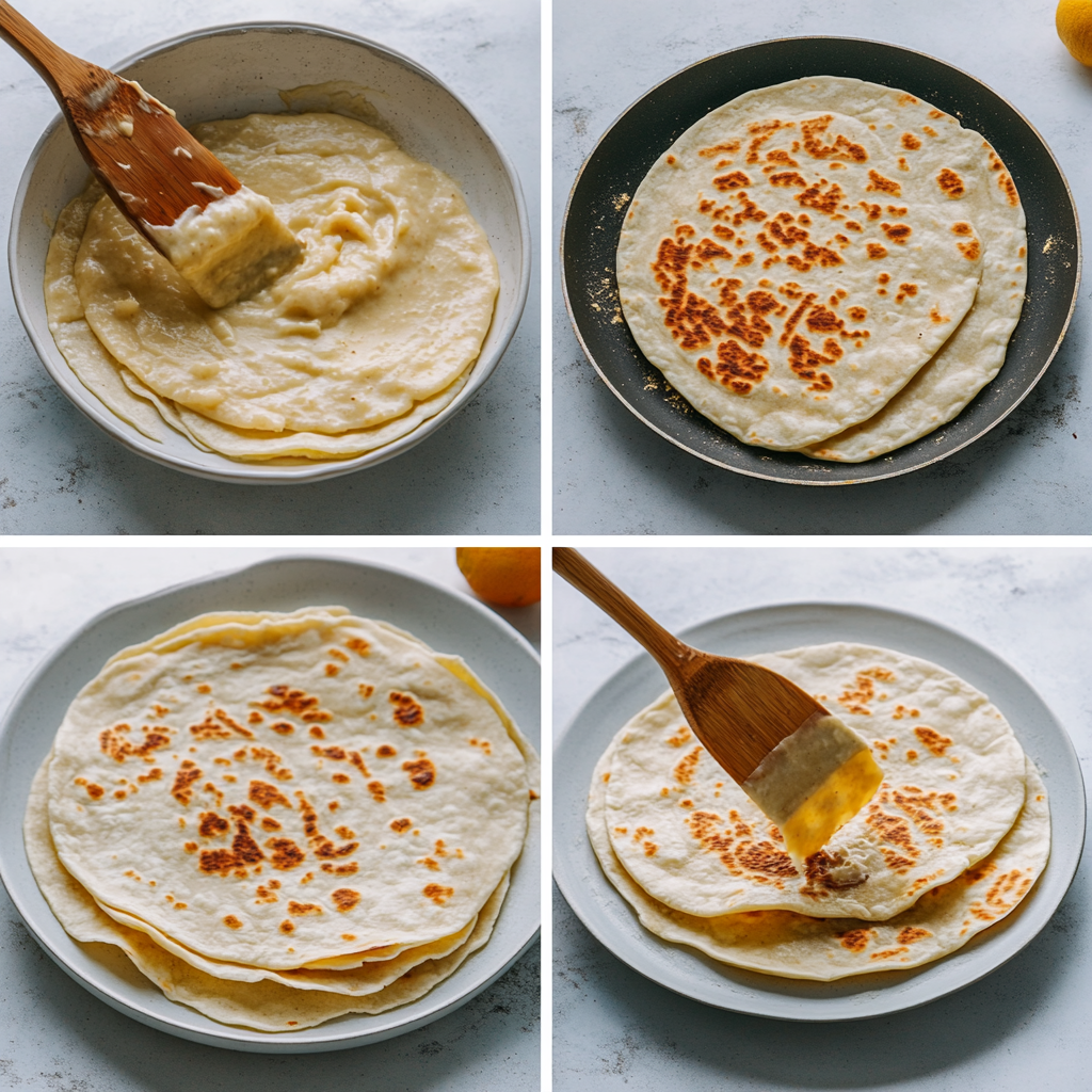 Cooking low carb protein tortillas step by step