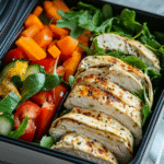 High protein tortilla lunchbox serving