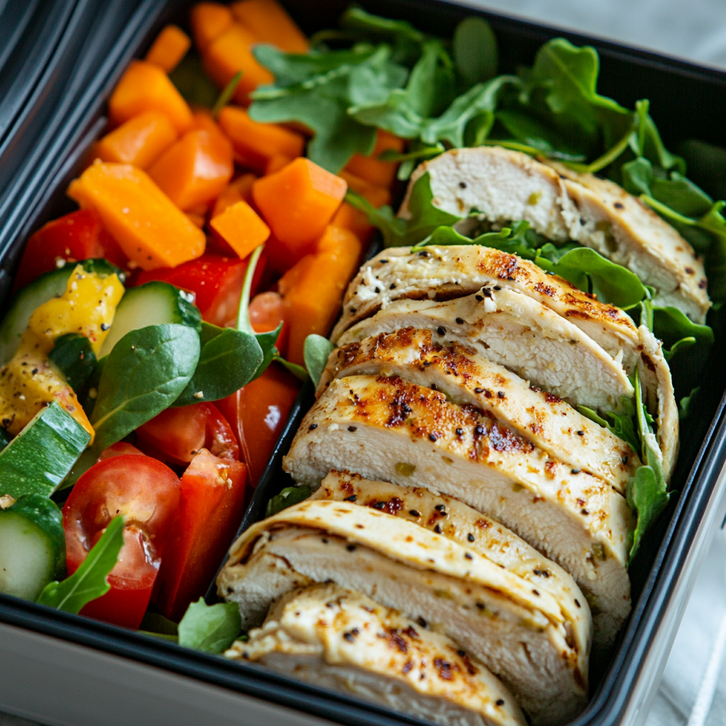 High protein tortilla lunchbox serving